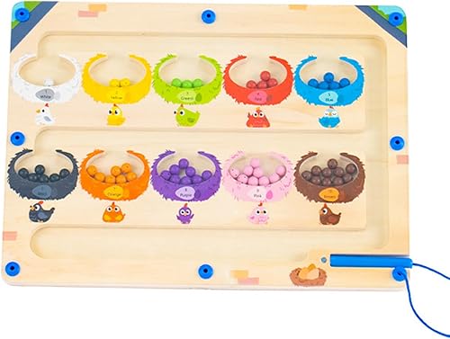Juguetes para niños, juguetes de Navidad para niños, juguete educativo para niños, juguete magnético de madera, juguetes de clasificación de