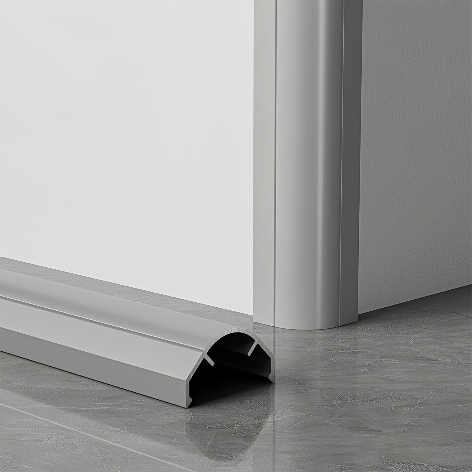 Coayuou Wall Corner Edge Protection Strips 100 cm x 3 Pieces Metal Corner Protection Made of Aluminium Corner Strips Shockproof and Scratch Resistant for Walls Perfect Wall Cladding for Permanent
