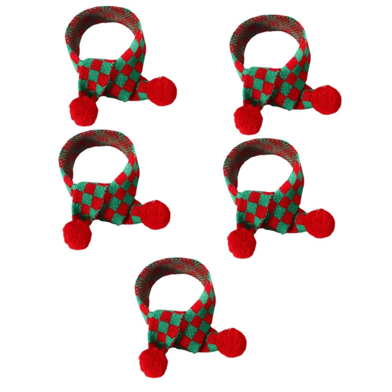Collier de Noël pour chat en fil tricoté doux qui ne gratte pas le cou de votre animal