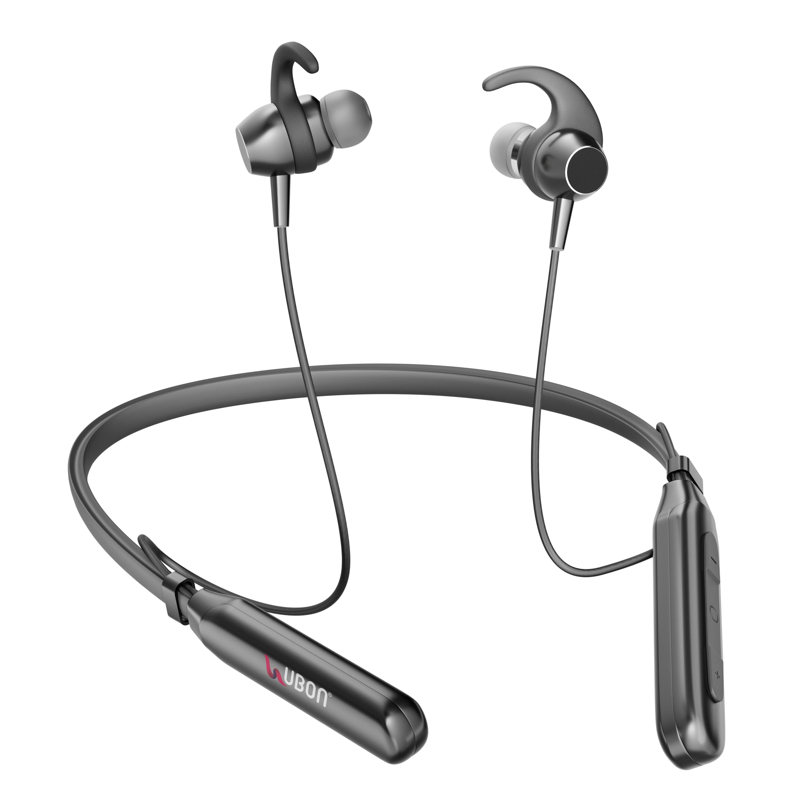 UBON BT 5200 Wireless 40 Hrs Playback, Dual Pair, Fast Charge, Magnetic Buds, Bluetooth Neckband with Mic (Yellow)-image-9