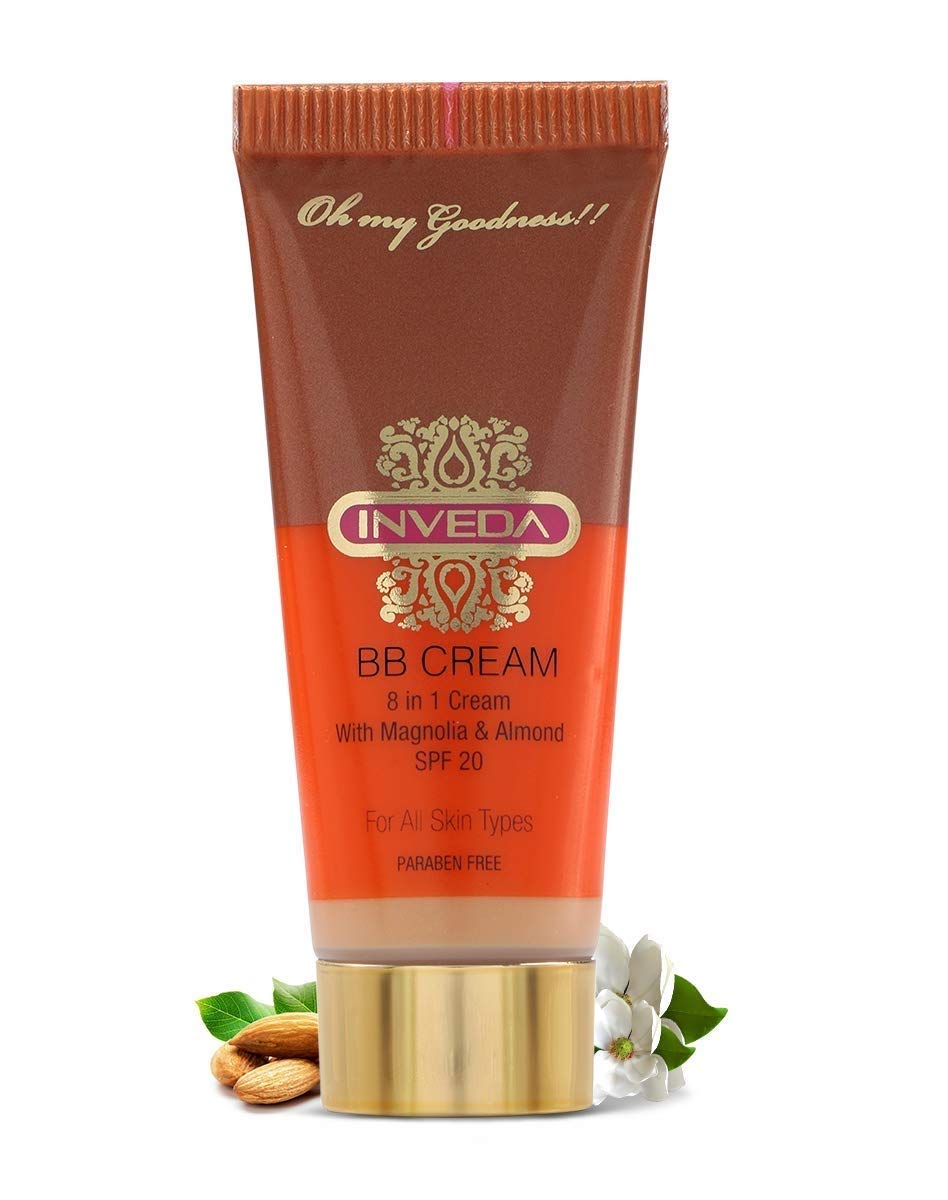 Inveda BB Base Cream for Covering Dark Spots, Fine Lines and Blemishes, Protects from UV Rays with the Goodness of Almond, Avocado, Sunflower Seed Oil and Turmeric, 15ml-image-44