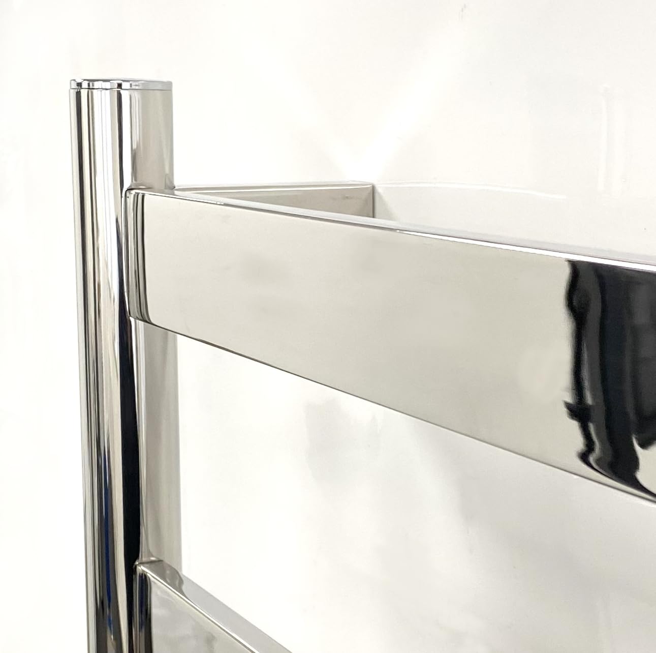 Manissa FALA Elektrisches Handtuch mit Flachrohr, Edelstahl, 500 mm breit x 700 mm hoch, energiesparende Edelstahlverarbeitung
