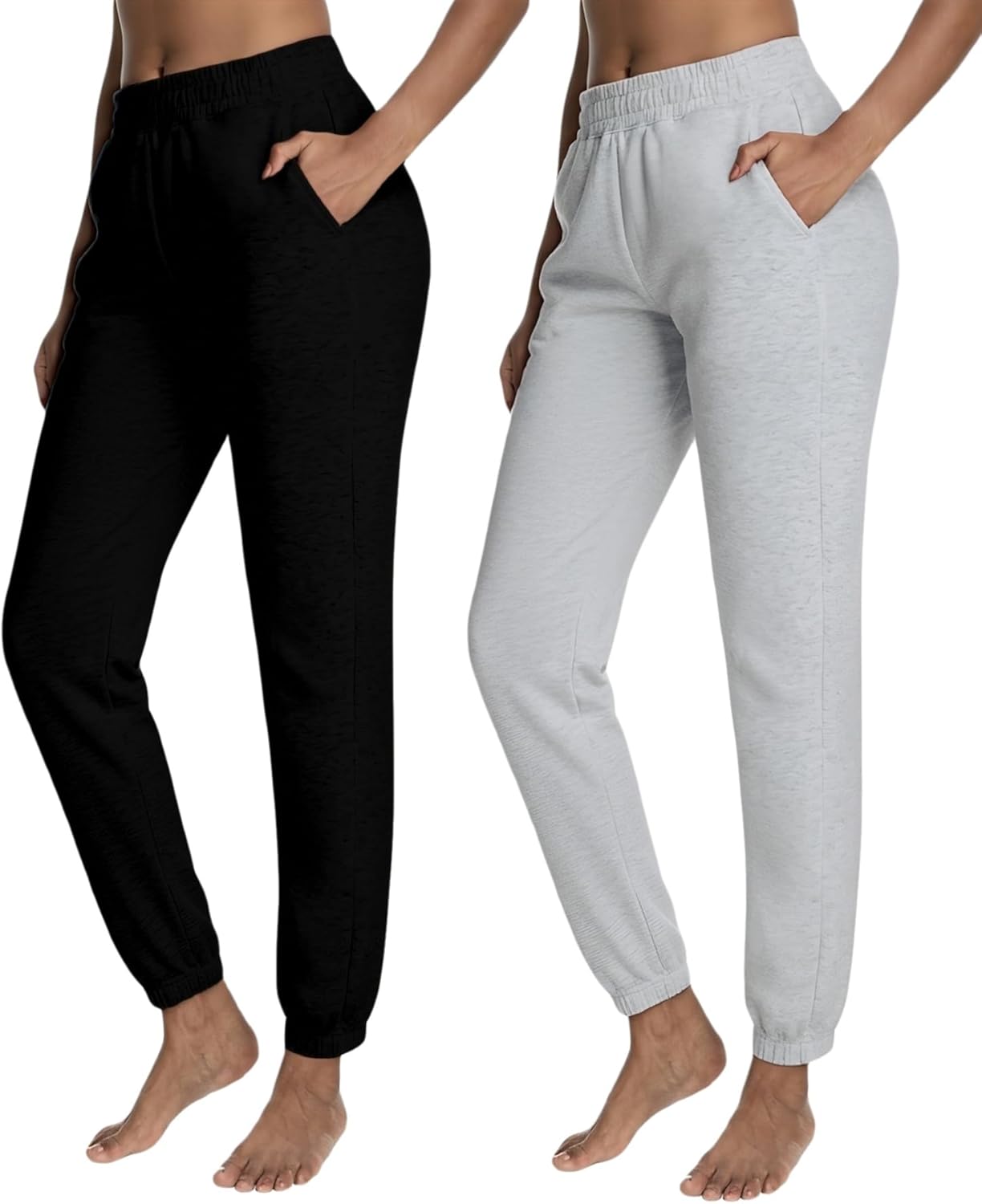 MERIDIANA Womens Joggers, High Waisted Comfy Athletic Yoga Lounge Pants, Scuba-Inspired Stretch Pant for Workout Gym Running