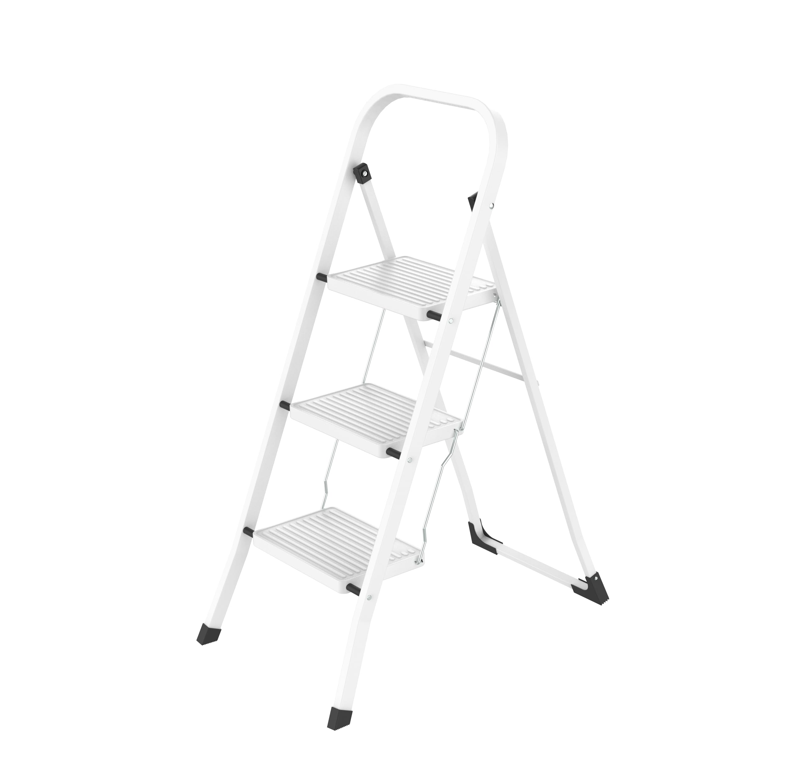 Linea Garden Friend Sgabello Everest 3 gradini in Acciaio Portata Max 150 kg per Uso Domestico