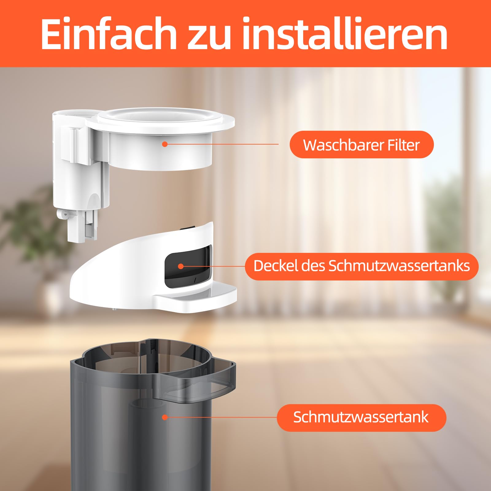 Aspirador Escoba Seco Y Húmedo | JONR ED12 PRO, 220 W, Potencia De Succion 9 Kpa Deposito 800ml Azul 144174182