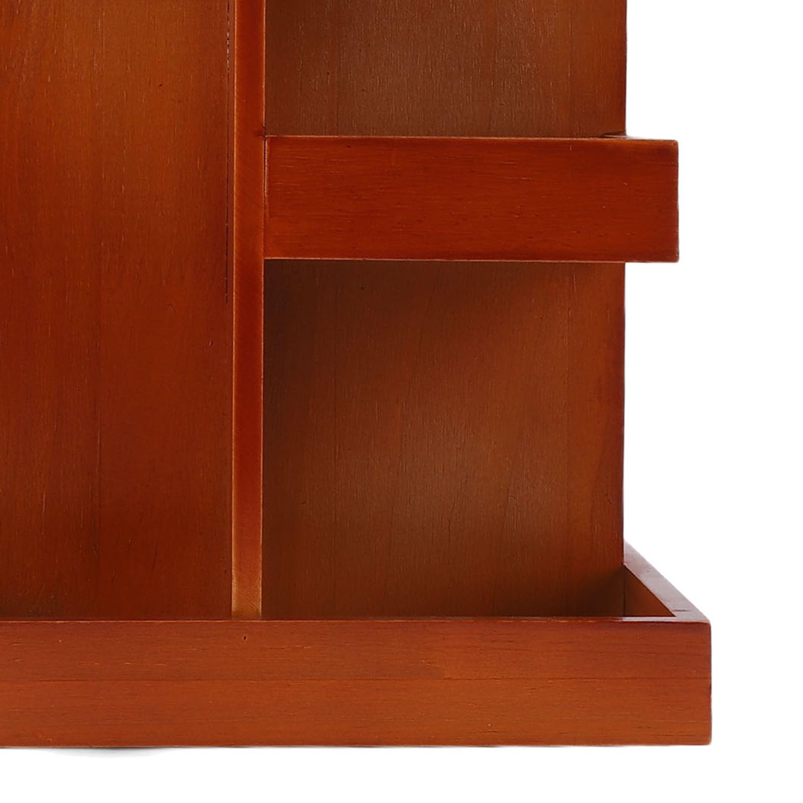 Greensen Organizzatore Trucco Girevole, Organizzatore da Scrivania Girevole in Legno a 360 Gradi con Multiple Sezioni, per Cosmetici Cura della Pelle Profumi Casa Ufficio