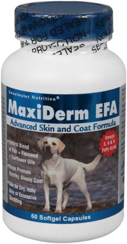 MaxiDerm Skin and Coat Dog Supplement 60 Count