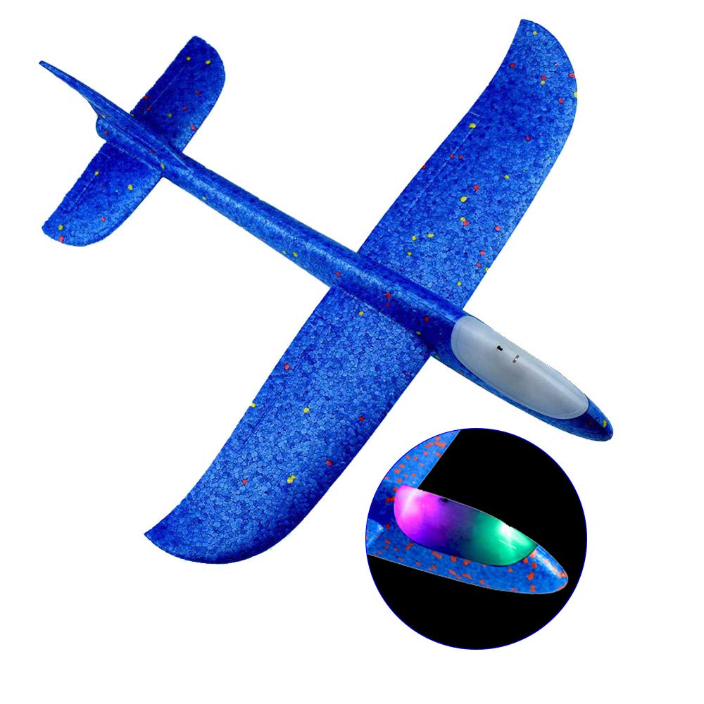 GoolskyFlying Glider Planes with Flash LED Light (18.9in)