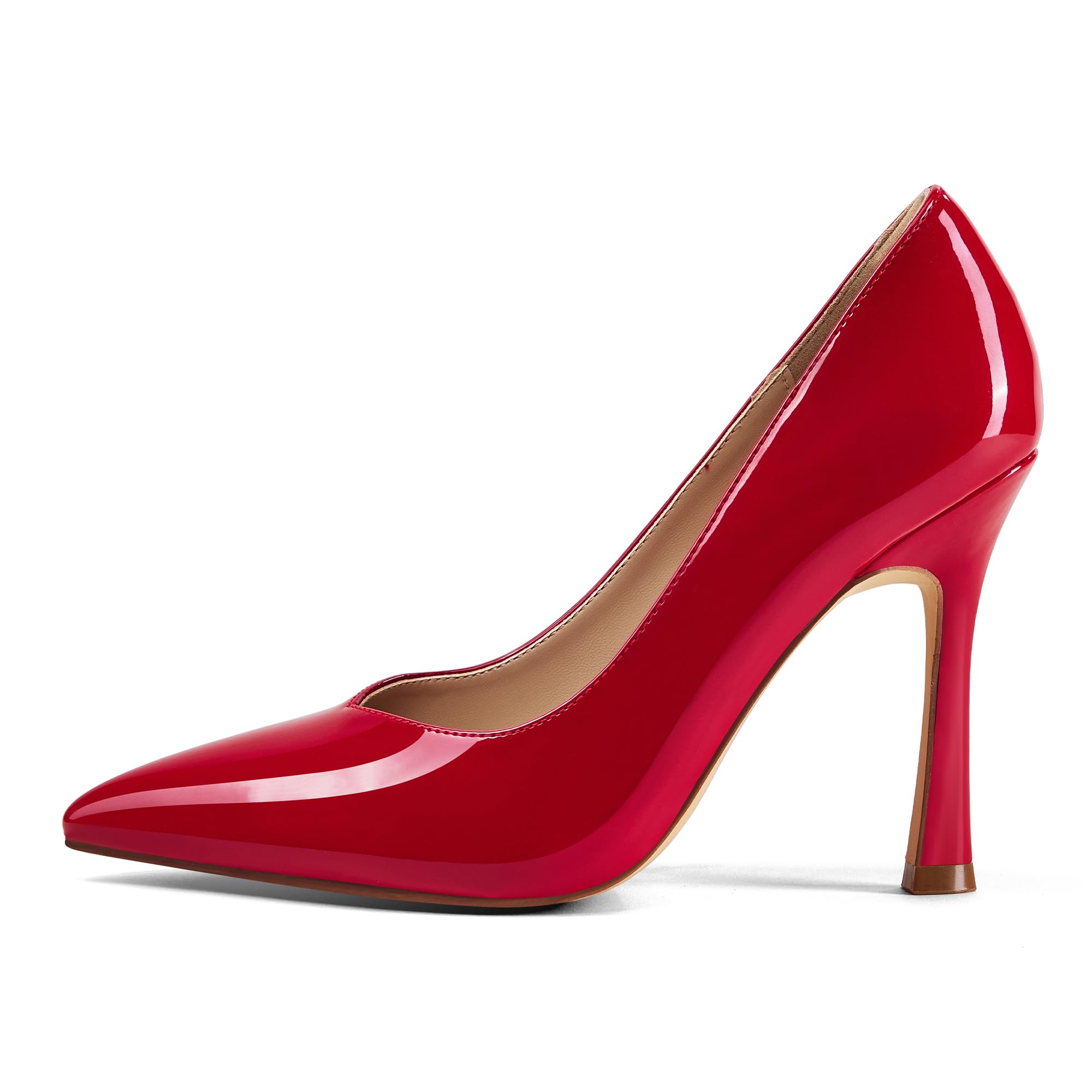 Zhabtuc Décolleté Donna Punta Chiusa Tacco 10 cm Stiletto Scarpe da Cerimonia