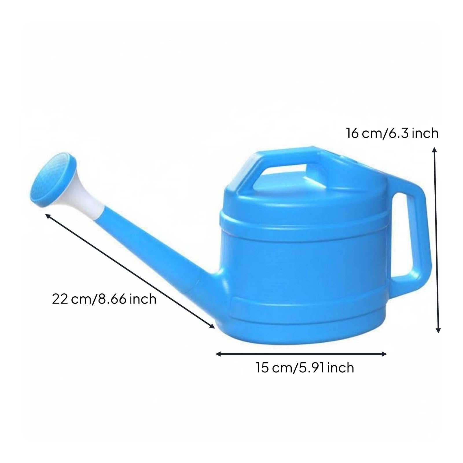 Gießkanne Garten Gießkanne Bewässerungskanne Blumengießkanne mit Langem Auslauf Und Dualmodus Oder Strahl HDPE Komfortable Doppelhandgriffe Leicht zu, Grün, 10L