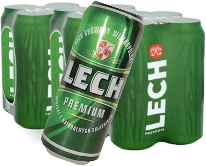 12 x 500 ml Dose Lech Bier Pils, der einzigartige Geschmack aus Polen Amazon.de Lebensmittel