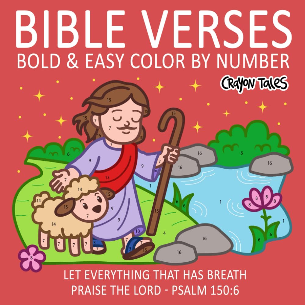 Bible Verse Color by Number Coloring Book for Women, Teens and Adults: Bold & Easy, Large Print Inspirational Christian Quotes, Affirmations & ... and Easy Color by Number Coloring Books)