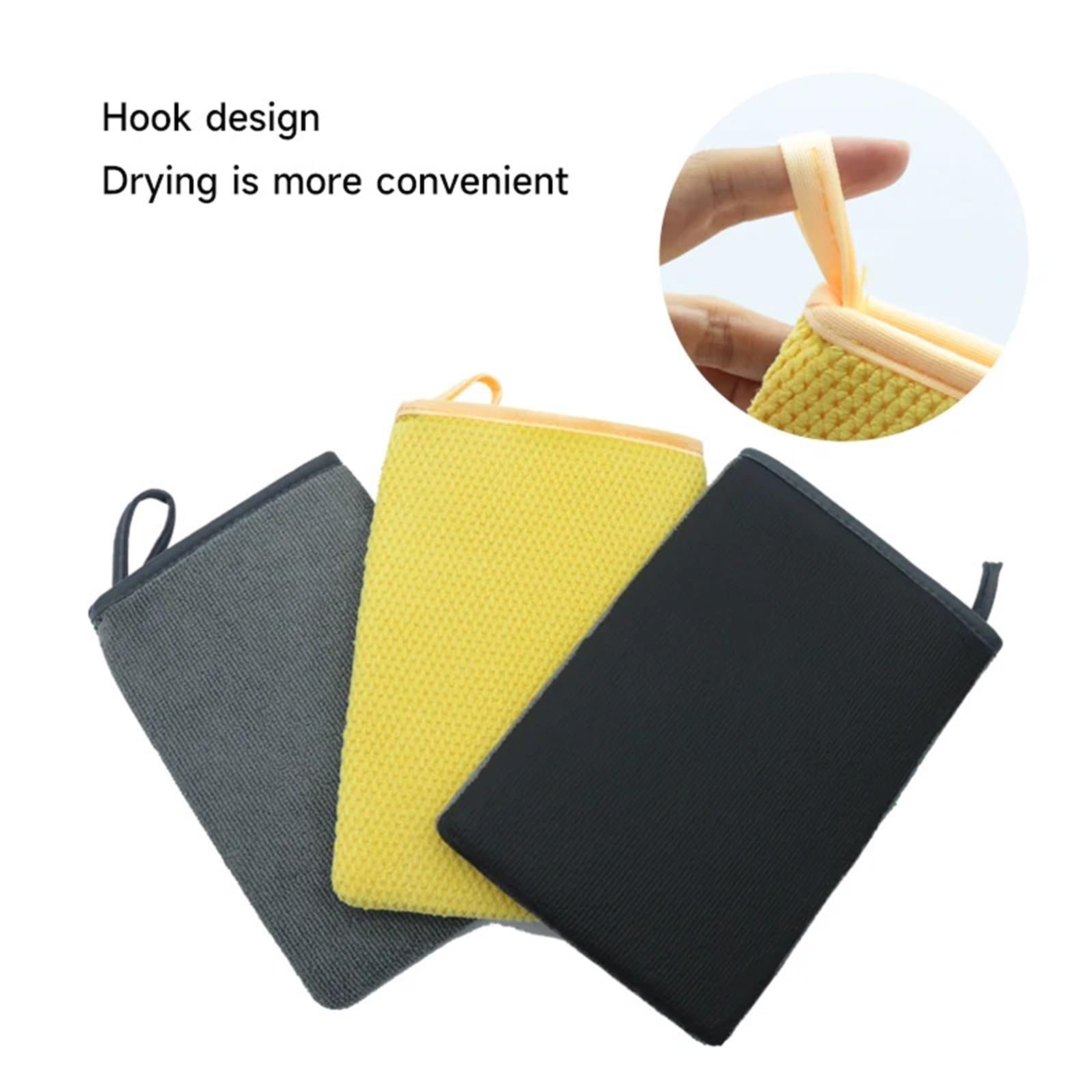 Guanti Da Lavaggio Clay Mitt Bar | Strumenti for la pulizia dell'auto con panno lucidante for la cura dell'auto(1pcs yellow)