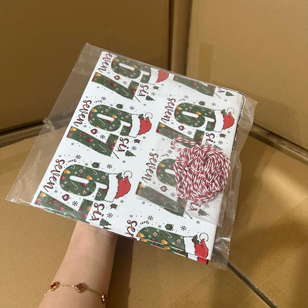 5 szt. zabawny papier do pakowania 67 Edition – Meme Gift Wrap na Boże Narodzenie 6 7 papier do pakowania unikalna zgnilizna mózgu Gen A Meme rolka papieru vintage sześć siedmiu dekoracji