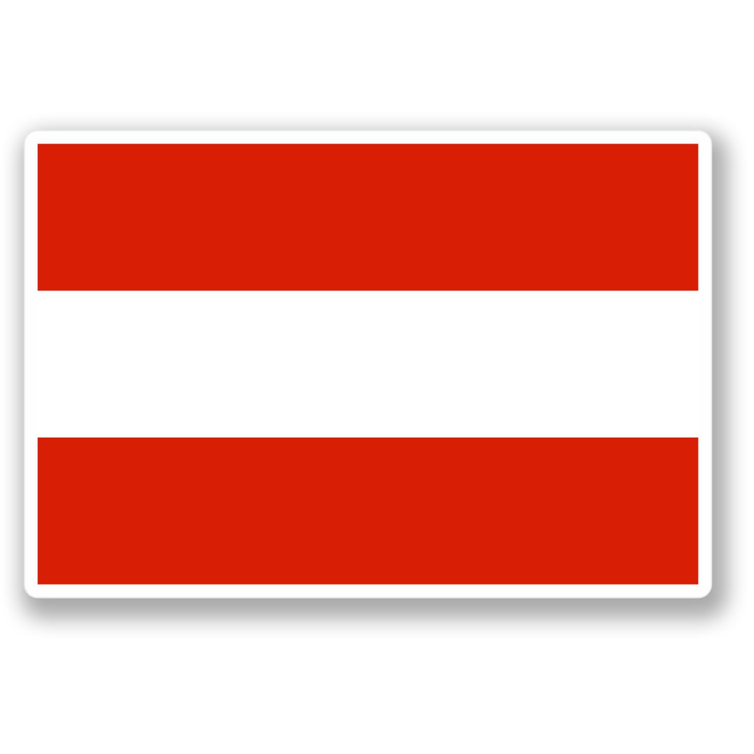 Destinationvinyl Multi 2 X Austria Flag Vinyl Sticker Bike Laptop Car Travel Luggage Tag Gift #4409 (10Cm Wide X 6.8Cm Tall)