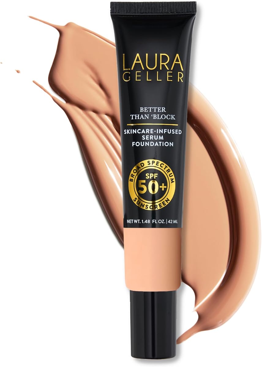 LAURA GELLER Better Than Block Skincare-Foundation SPF 50+, Light