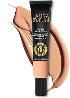LAURA GELLER NEW YORK Better Than ‘Block Skincare-Infused Serum Foundation with Broad Spectrum SPF 50+, Light