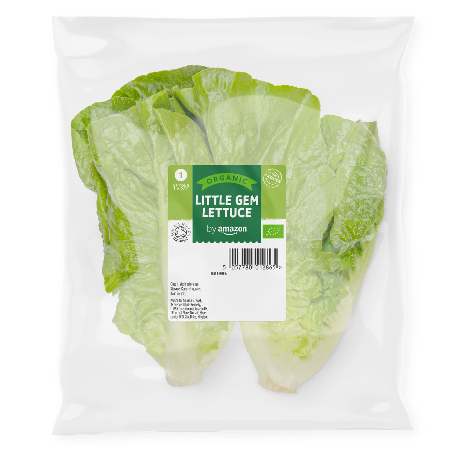 by Amazon Organic Little Gem Lettuce, 2 Pack
