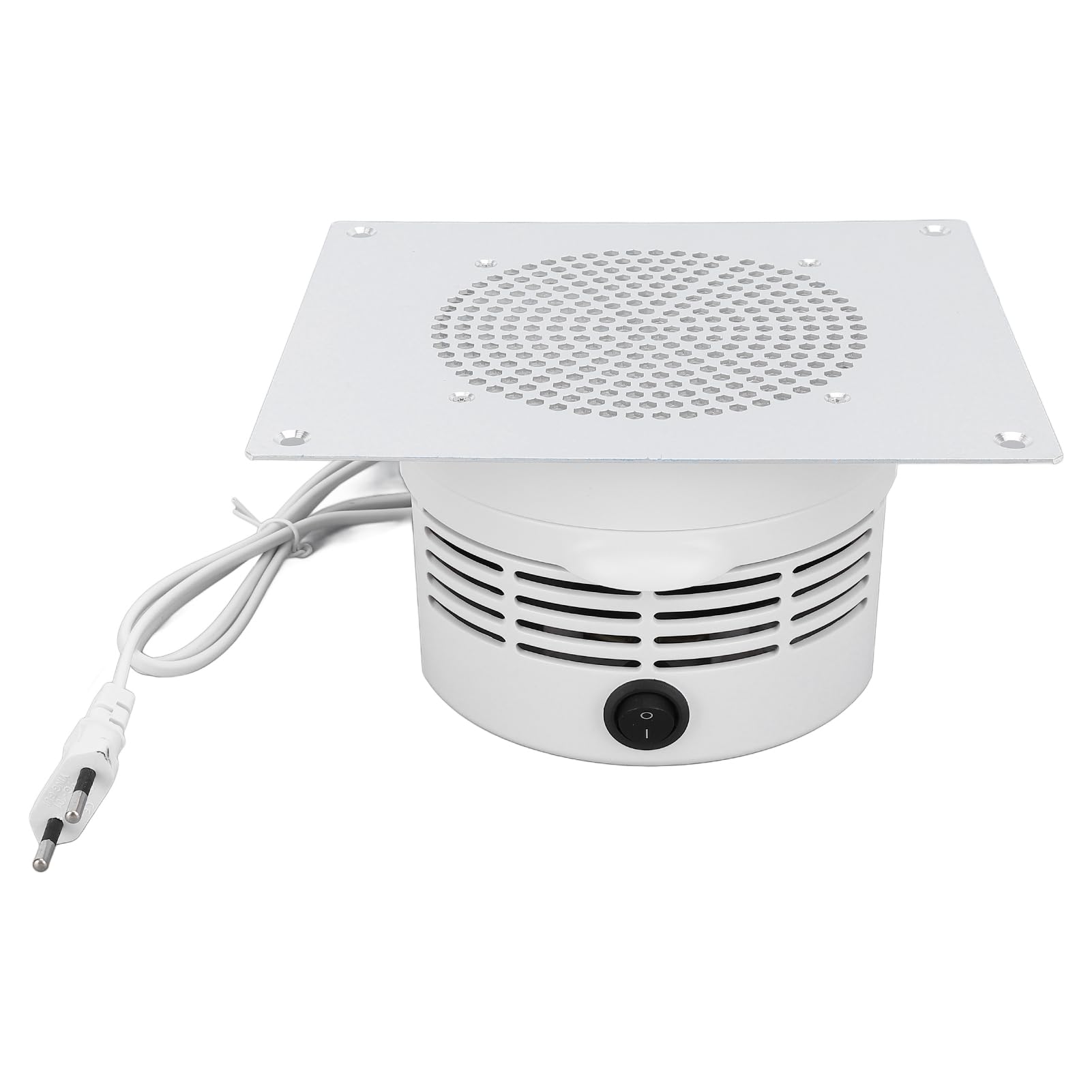 Colector de Polvo de Uñas, Aspirador de Uñas Integrado en la Mesa, Aspirador de Uñas con Superficie Metálica con Filtro Reutilizable, Potente Ventilador para Herramientas de