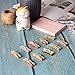 Whaline Push Pins with Colorful Wooden Clips Pushpins 50 Pack Tacks Thumbtacks Clothespins Decorative Craft Paper Clips for Cork Boards Artworks Notes Photos Craft and Wall Decoration