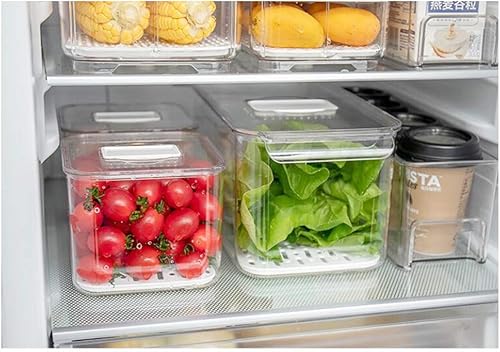 Miniatura 4 de SANNO Recipientes de almacenamiento de alimentos para refrigerador, contenedores de almacenamiento de alimentos para refrigerador, contenedores de