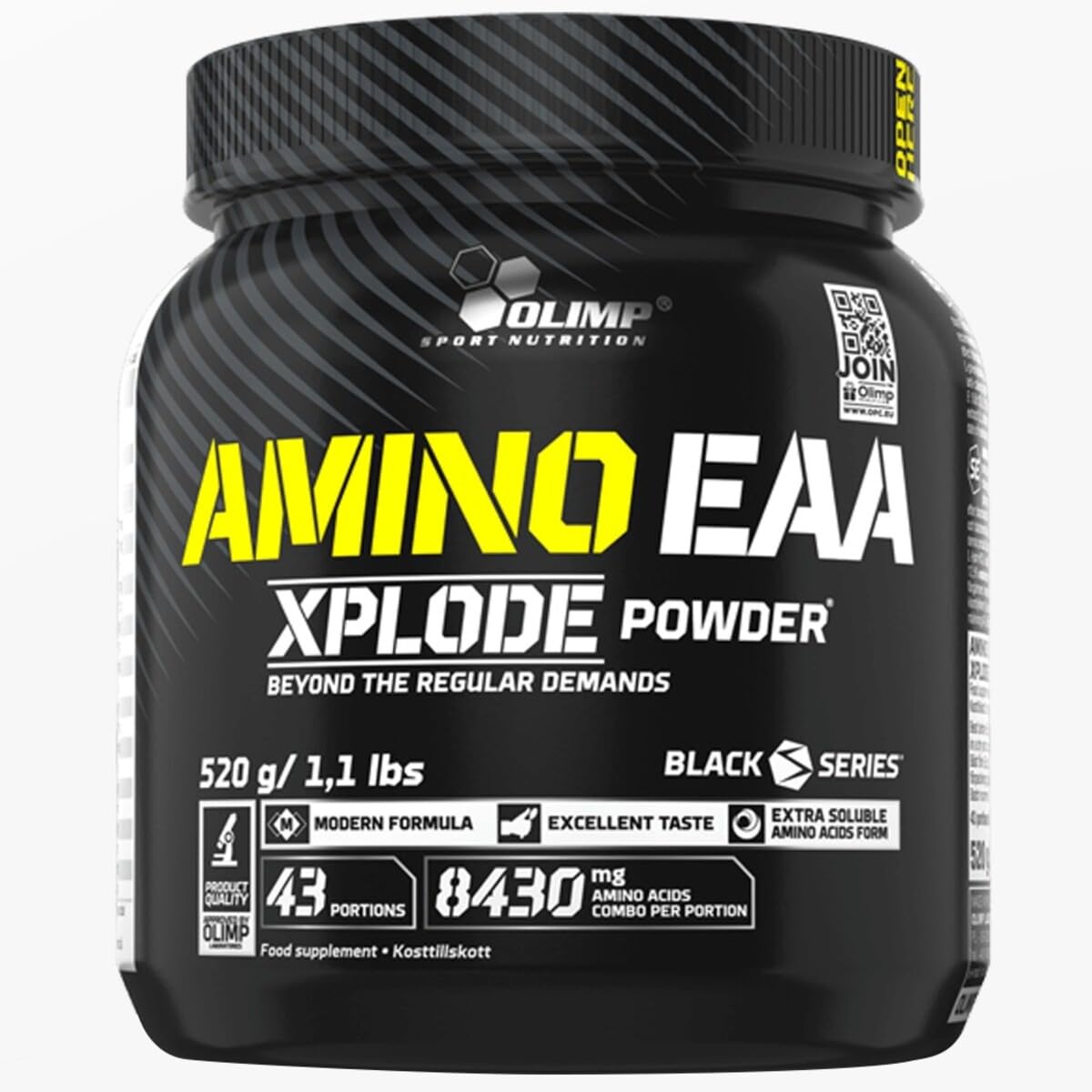 Olimp Amino EAA Xplode with 43 Portions 8430mg of Amino Acids combo per portion Orange Flavor 520g