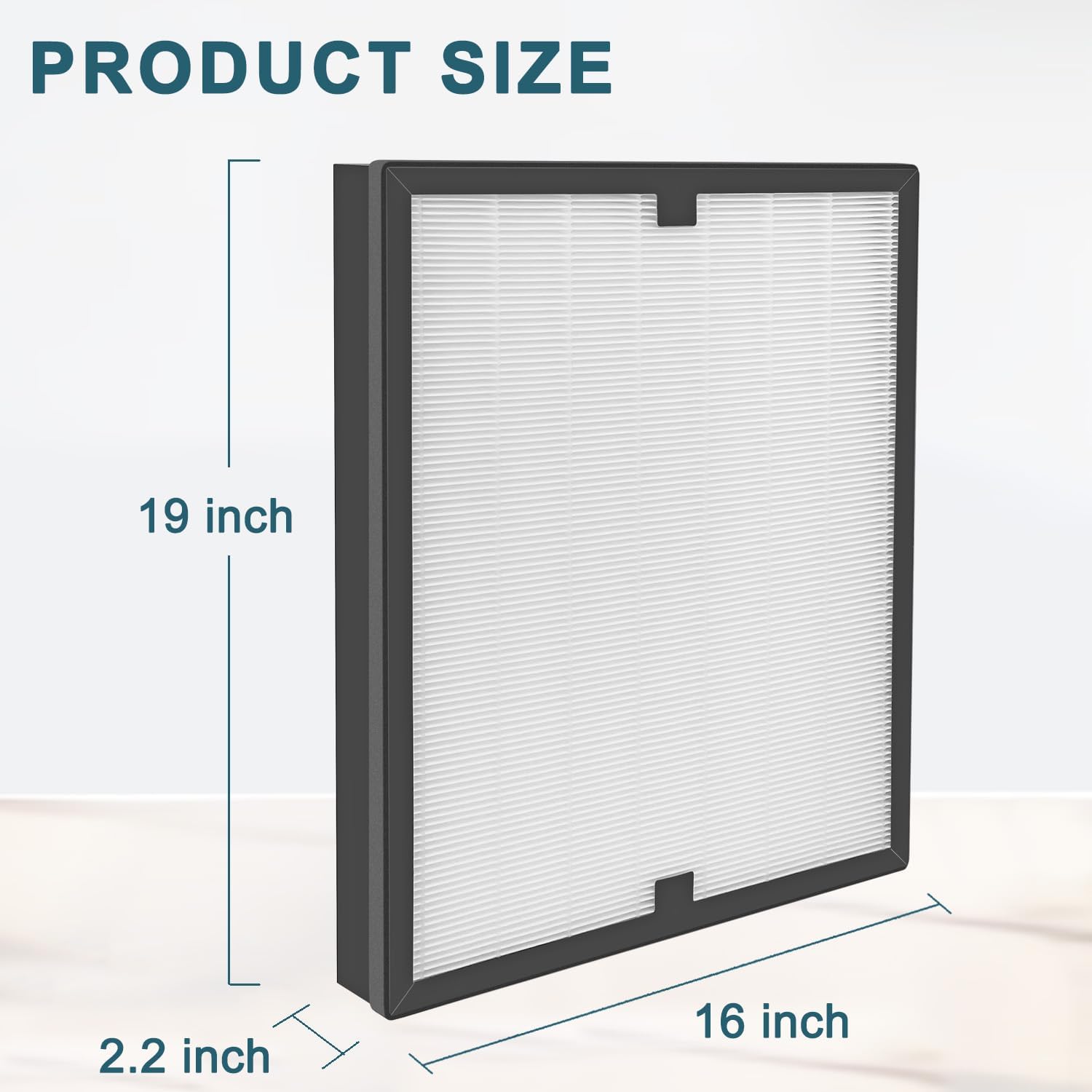 2pcs H13 Hepa Filter Replacement Compatible With Vevor Air Scrubber ZHP2301-550/ BlueDri Air Shield 550 Scrubber Air Purifier, Protective Hepa Filters - Image 2