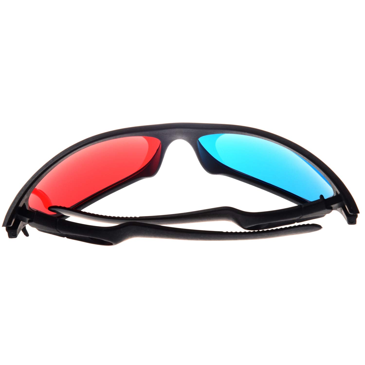 Occhiali 3D Semplice Rosso-Blu Ciano anaglifi per e Film 3D (Upgrade Extra Style)