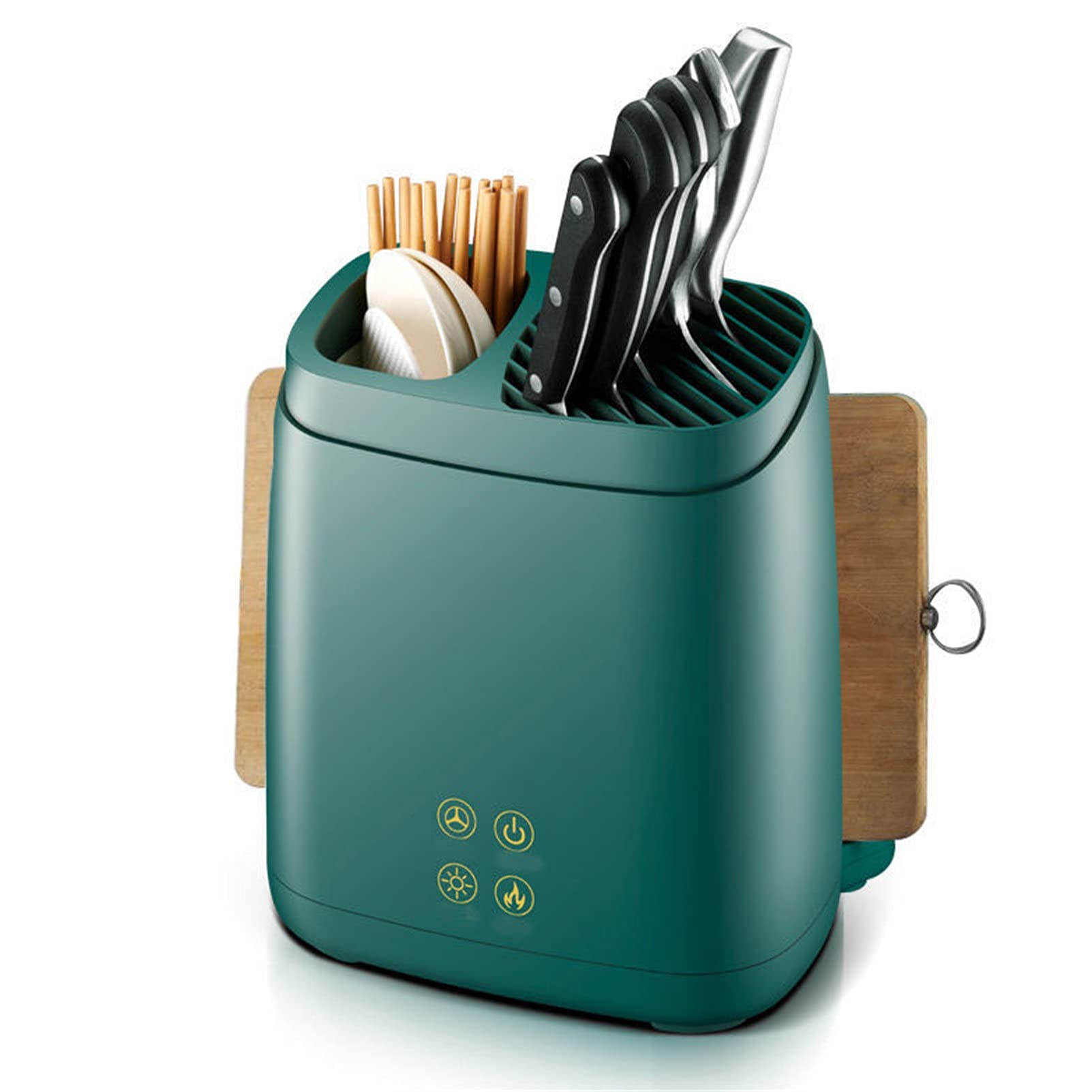 CGF- Soporte de Cuchillos para Cocina, máquina de Palillos de Tenedor de desinfección, Estante de Almacenamiento de Cuchillos y Tenedores para Cubiertos, Secado Ultravioleta y con Aire Caliente