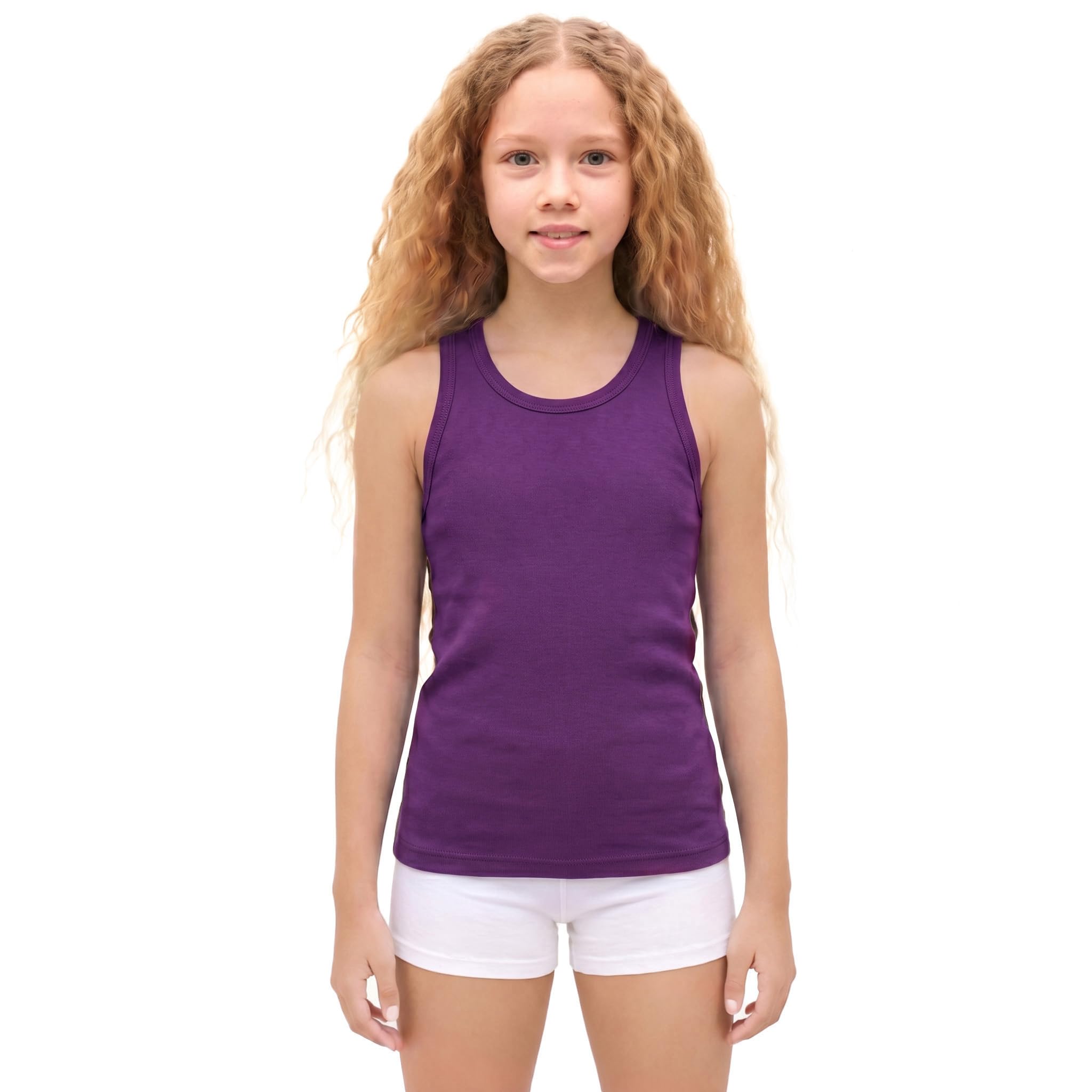 Lilax Girls' Racerback Tank Top 4T Purple