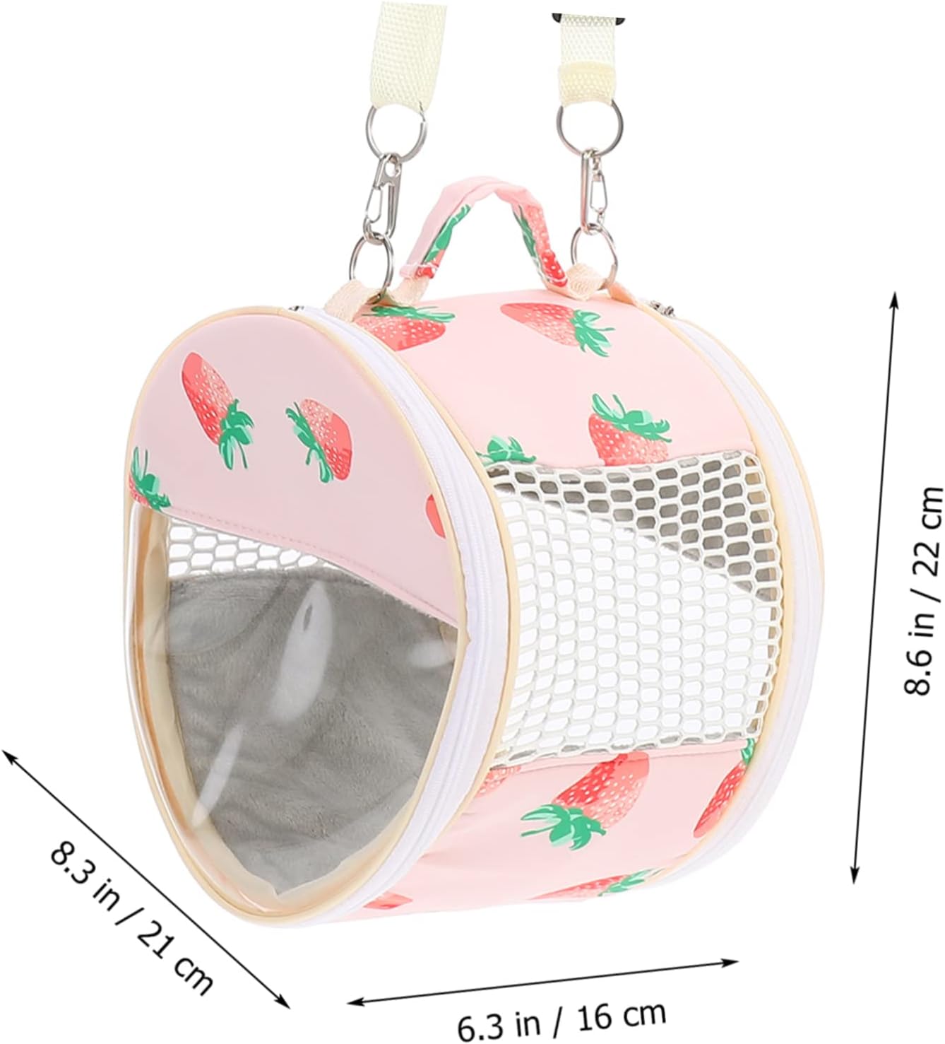 YARNOW Travel Purse for Pet Small Animal Carrier Bag Compact Backpack Carrier for Hamster Guinea Pig Squirrel Chinchilla