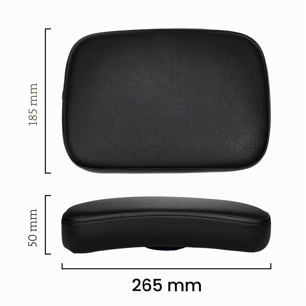 Selle Ventouse Moto Siège Coussin avec 8 Passagers Arrière Siège Seulement pour Chopper Custom Cruiser XL883 XL1200 X48 X72 Couleur Noir
