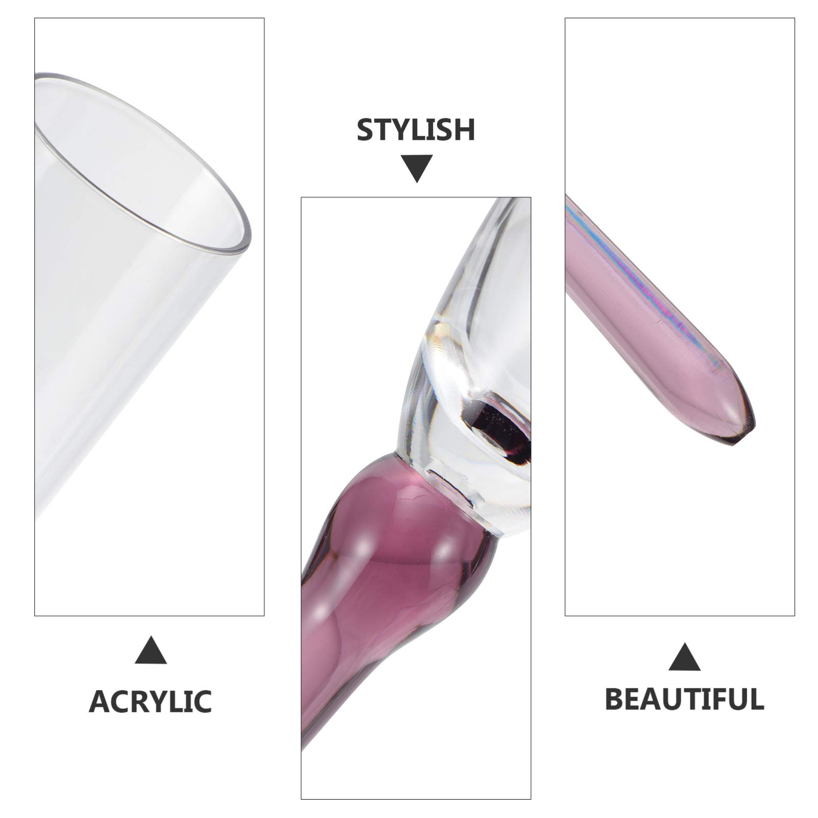 Abbott Collection Home 27-Purr-SG Cat Face Stemless Goblet, 5 inches high, Clear/black