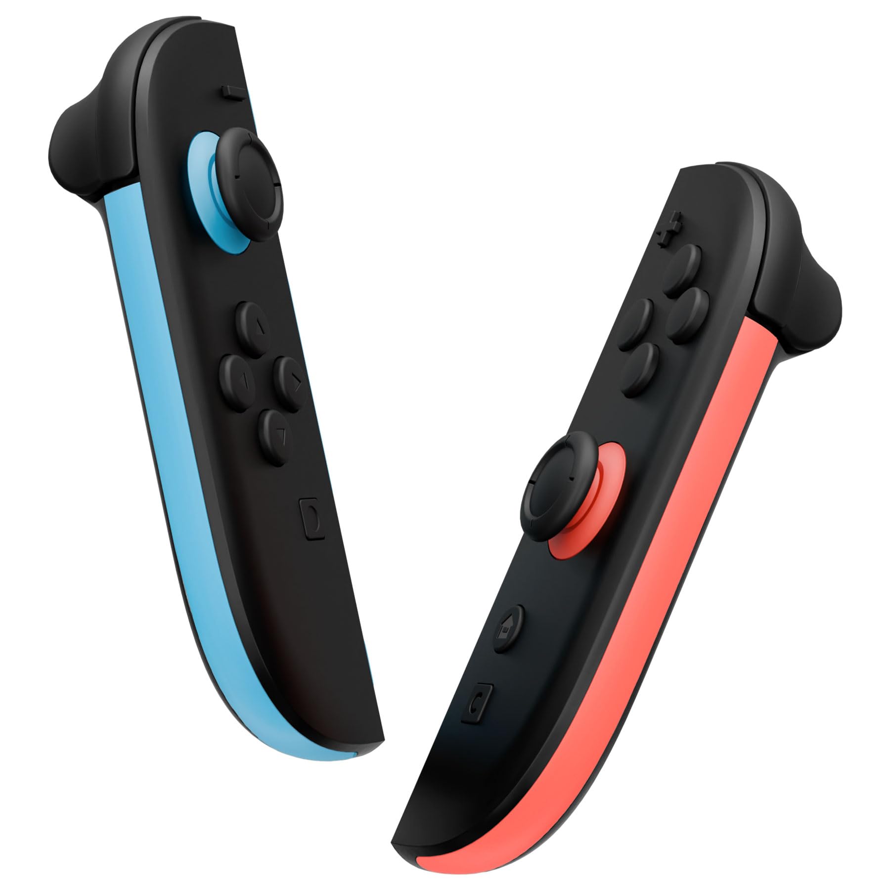 eXtremeRate Kit de Tiras Decorativas de Reemplazo para Joycon 2, Cubierta Lateral Personalizada, DIY Tiras de Decoración con Herramienta de Palanca para Nintendo Switch 2 (Azul+Naranja)