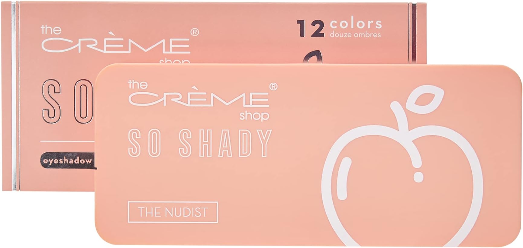 The Crème Shop 12-Shade Eyeshadow Palette. Pigmented Matte & Shimmer Finish. Shades Of Brown, Black, Nude. Made In Korea. -So Shady, The Nudist