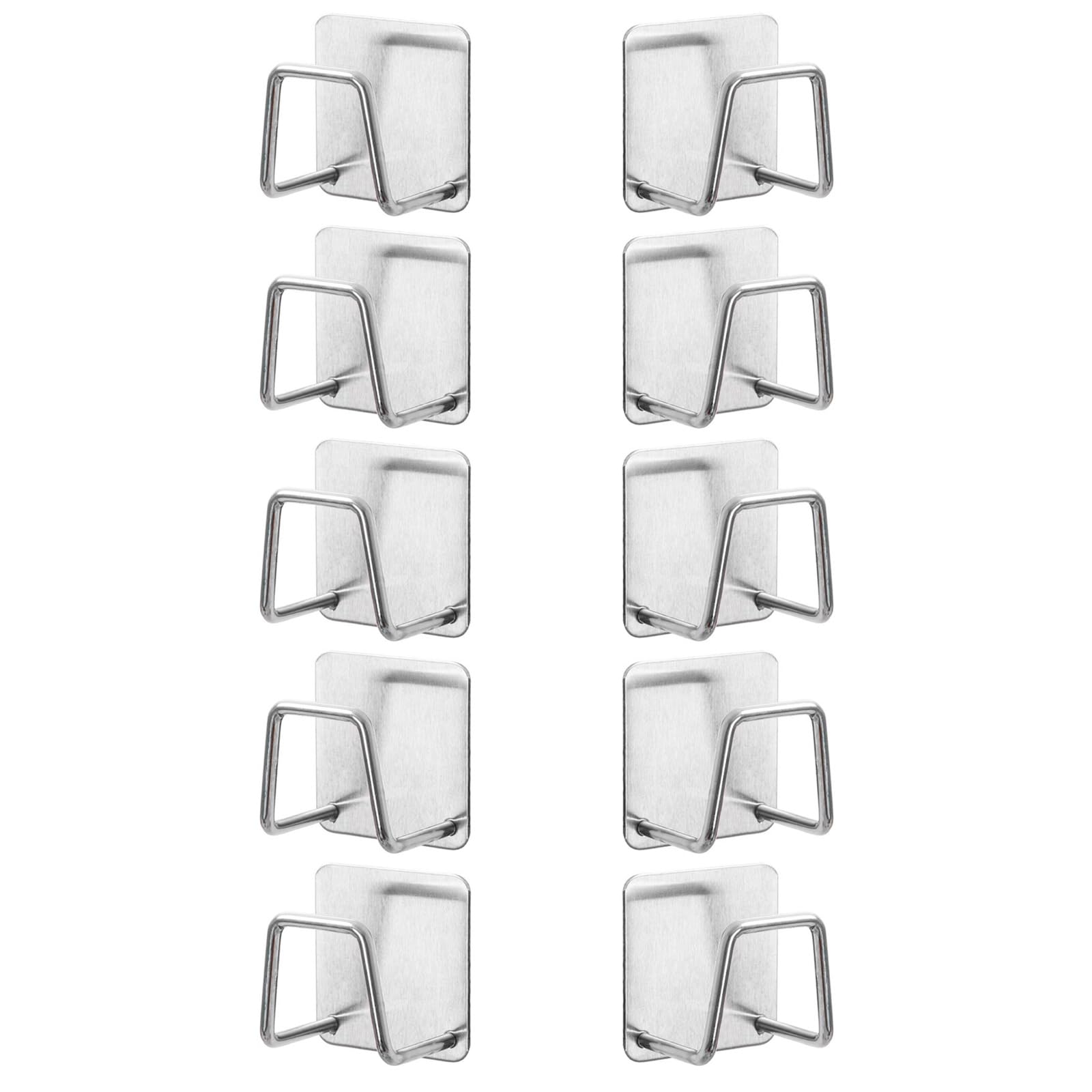 YWLUUOO Of 10 Strong Stainless Steel Sponge Rack Easy Install Kitchen Storage Solution for Dishing Cloths and Brushes Denial Drill Kitchen Planner
