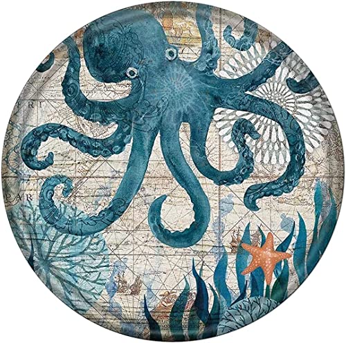 1000 Pieces Round Jigsaw Puzzles for Adults Teens Octopus Fun Game Props Educational Toys Decompressing Intellectual Puzzles Gift for Easter Hallowen Christmas Birthday