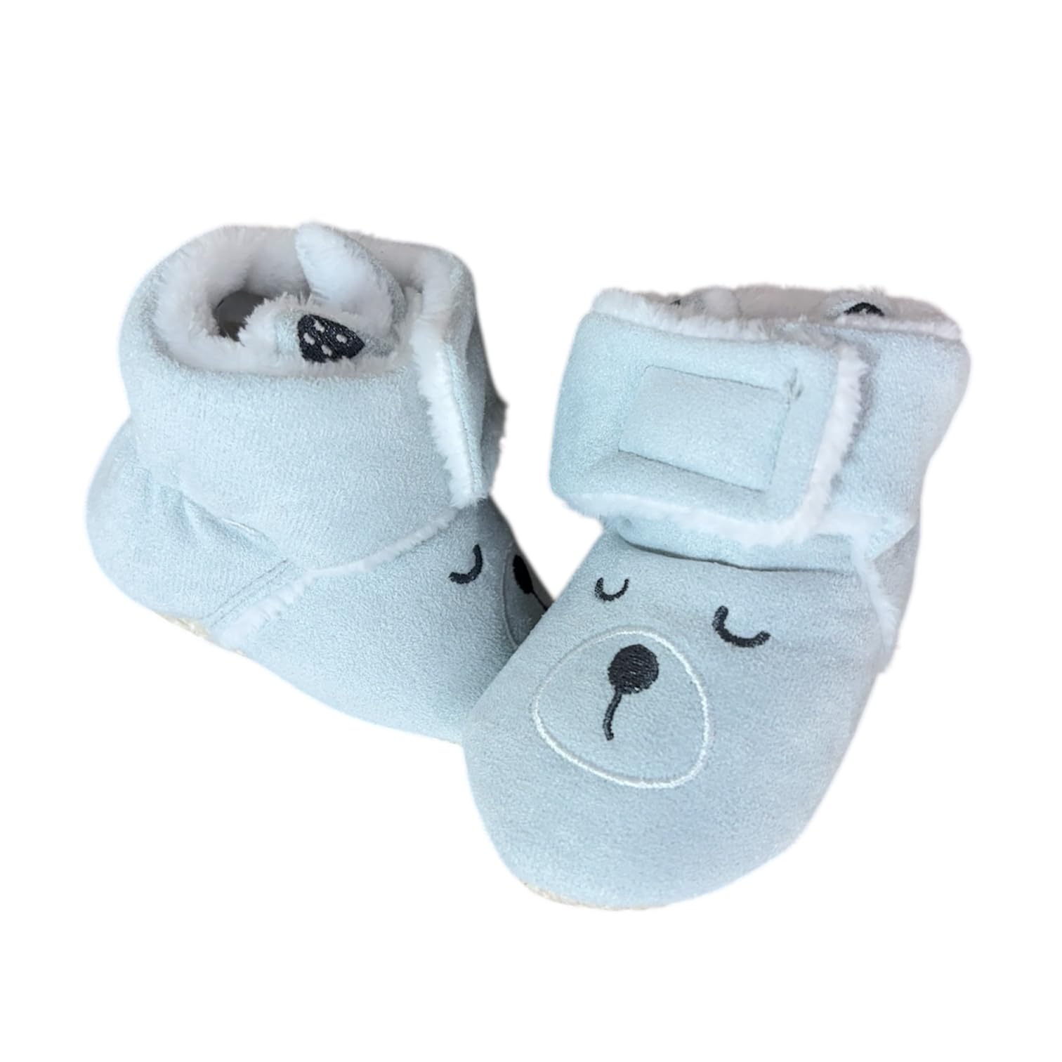 Newborn Baby Booties, Soft Sole Plush Cartoon First Walker Shoes for Boys and Girls, 0-6 Months-picture-55