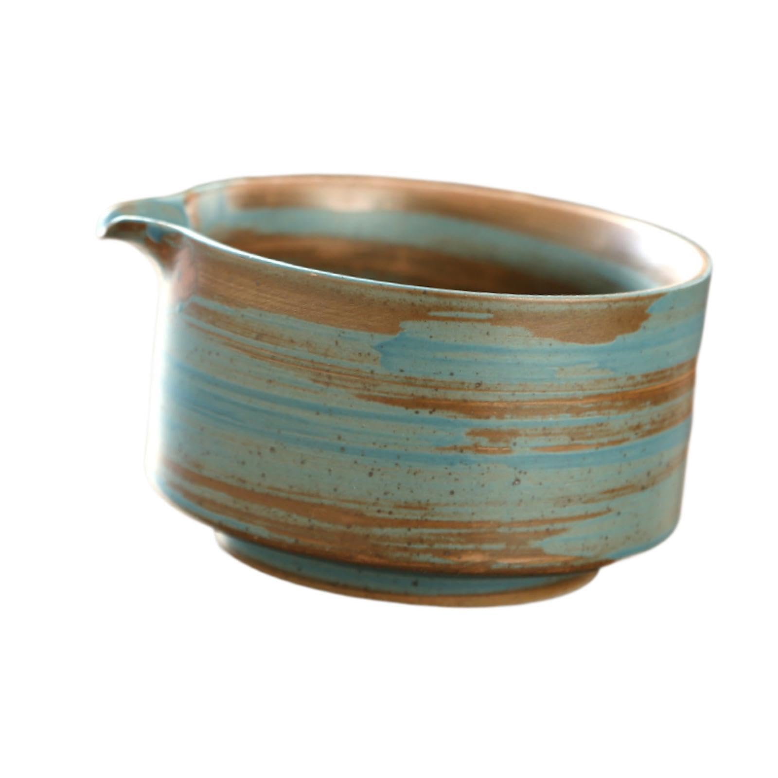 LOOM TREE® Ceramic Matcha Bowl Traditional Porcelain Tea Bowl for Beginner Friends Gift Blue | 1 Ceramic Matcha Bowl