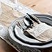 Ling's moment 100 Pack 4 x 8 Inch Natural Burlap Silverware Napkin Holders Cutlery Holders Pouch for Vintage Wedding Decorations Party Bridal Shower Table Setting Decorations