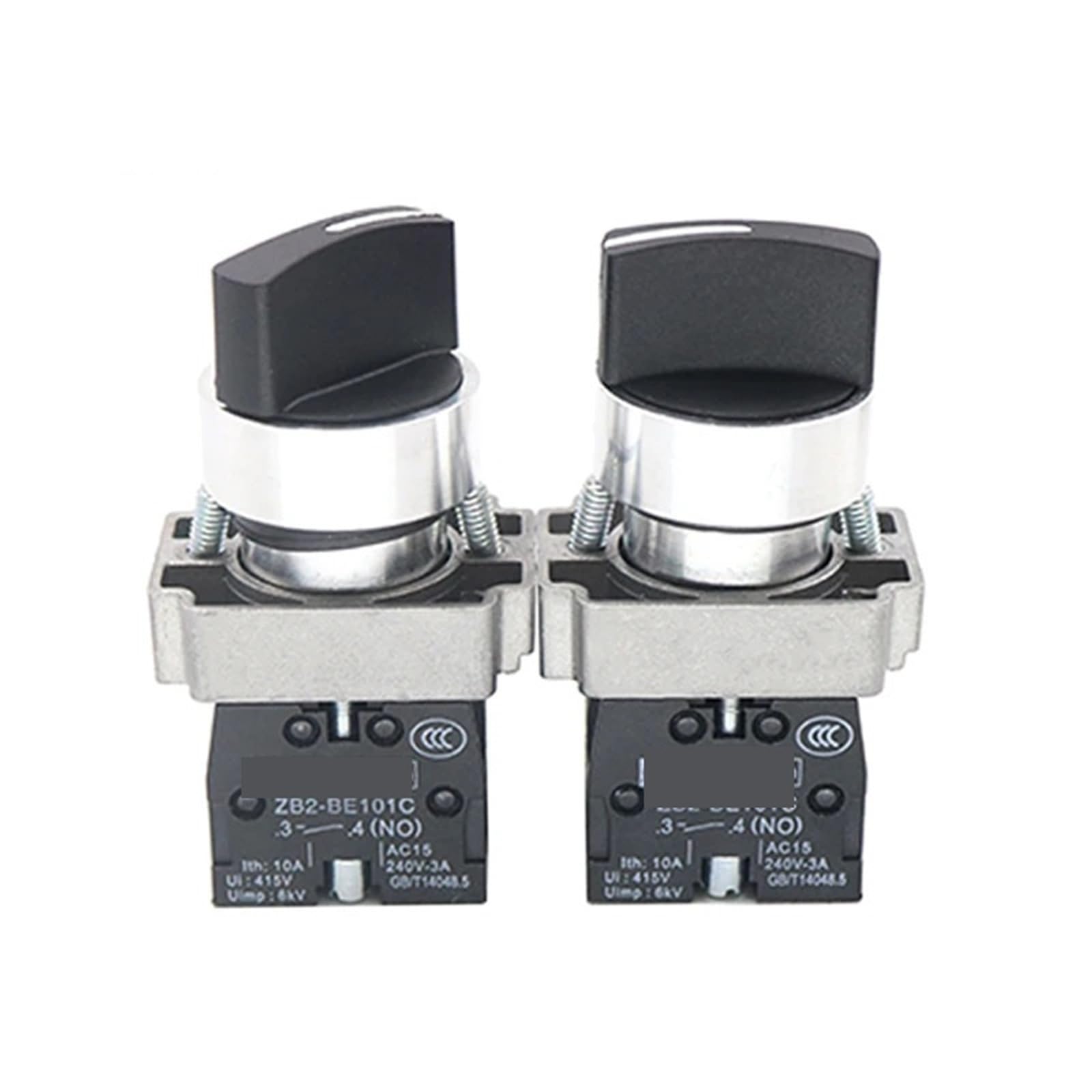 Interruptor selector industrial 22mm XB2-BD21 con posiciones de bloqueo y contactos 2NO 5