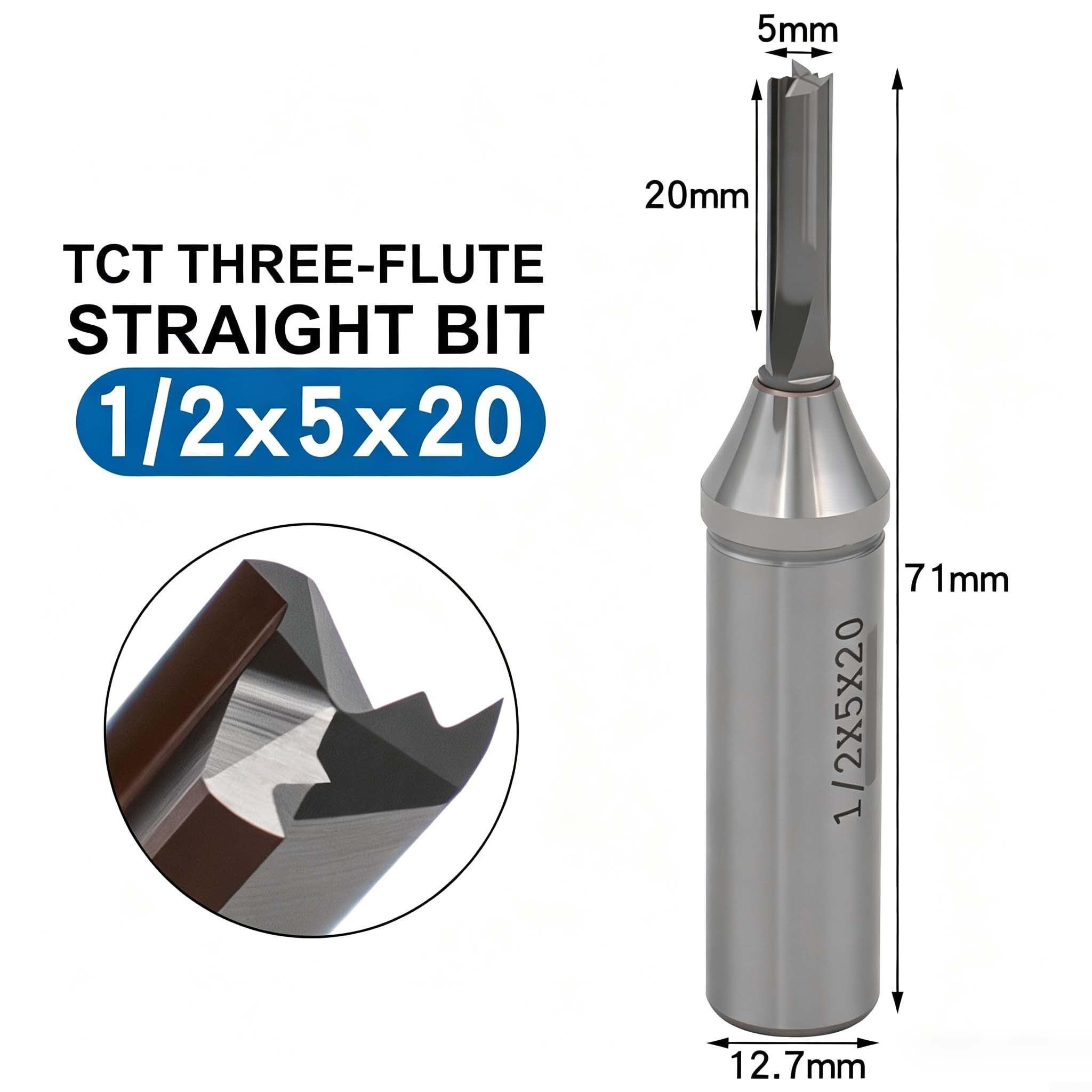 para herramienta Corte para preciso 3mm para tct para Tableros Aglomerados(1/4x4x20)