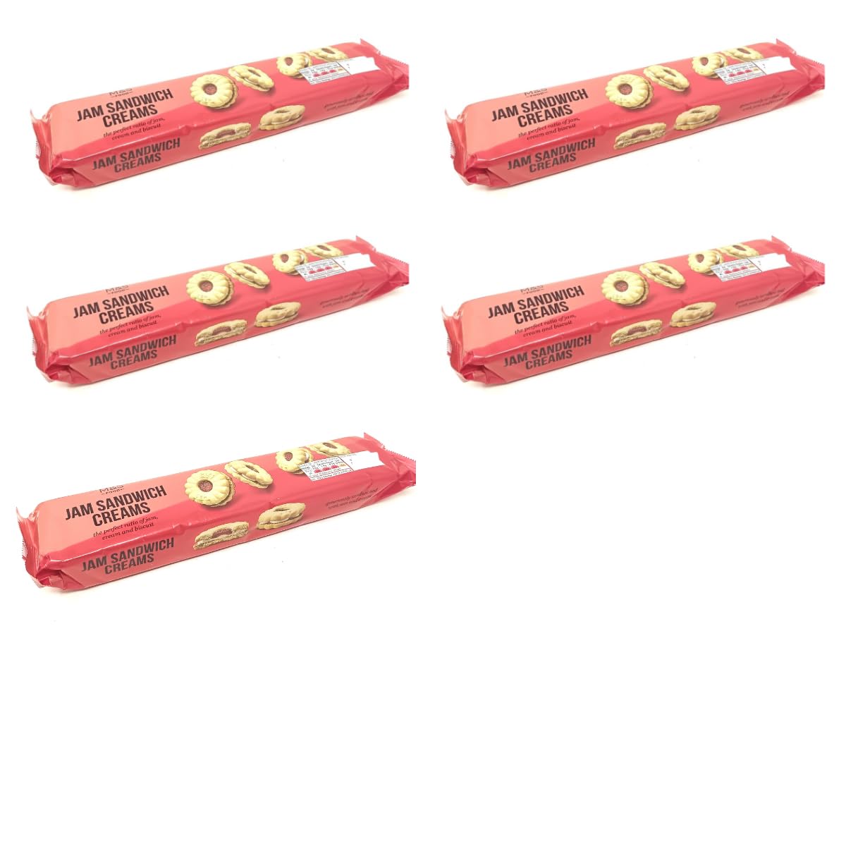 M&S Jam Sandwich Creams 155g The Perfect Ratio of Jam,Cream