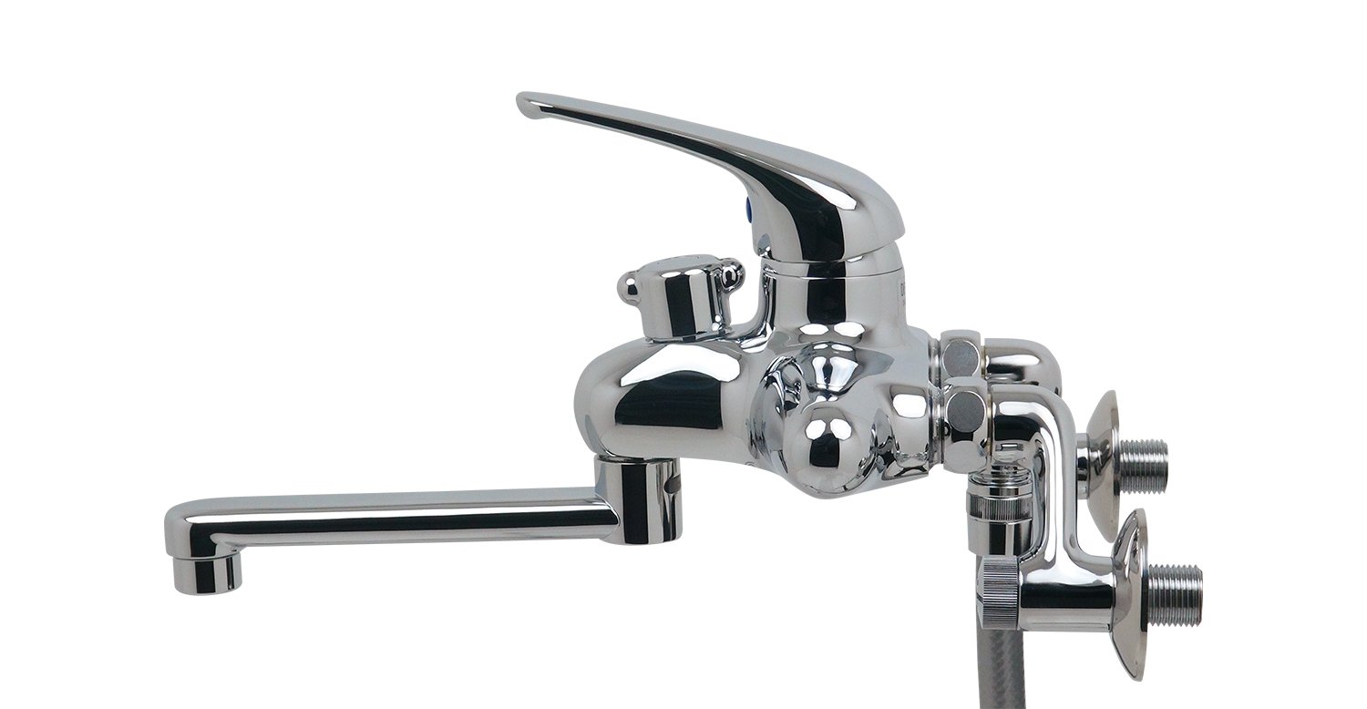 Amazon | カクダイ シングルレバーシャワー混合栓 143-001 | 浴室水栓