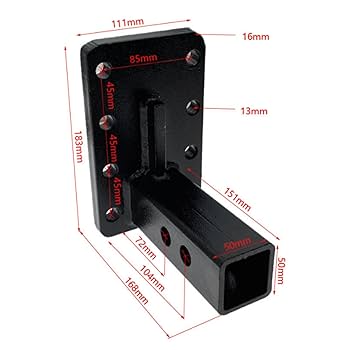 Adjustable Channel Mount With Dual Ball 2-1/2" Shank 20,000 Lb. - The Trailer Sh