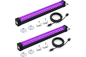 Rechargeable Black Light Bar for Glow Parties and Body Paint