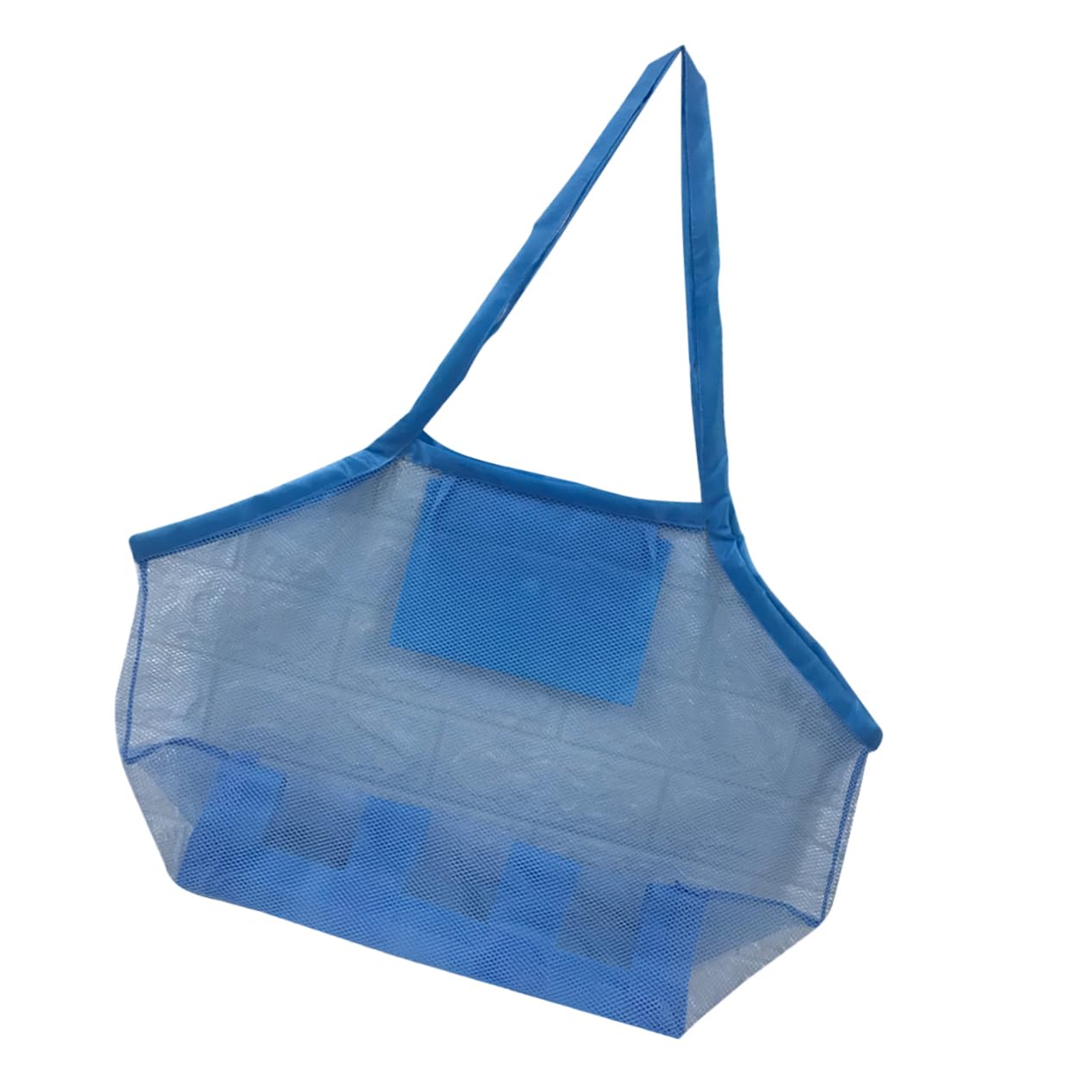 SOIMISS 3piezas Bolsa De Playa De Malla Para Niño Niña Tote Portátil Para Juguetes Para Actividades Al Aire Azul Oscuro y Aleatorio