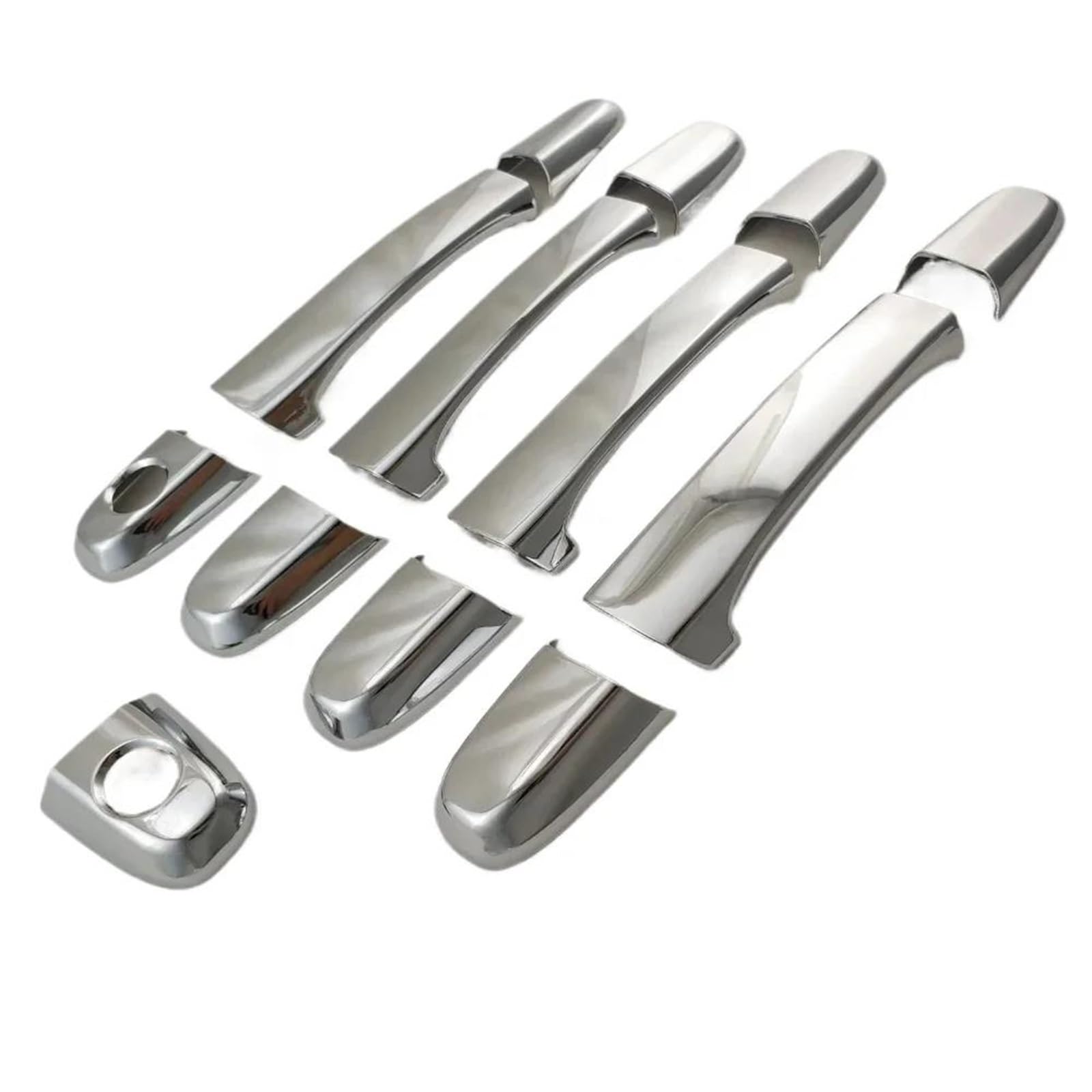 Kjhopy Style 2 Chrome Door Handle Cover Trim Strip Clip Car Sticker Accessories For Lexus Is200 Is300 2001-2005(Style 2)