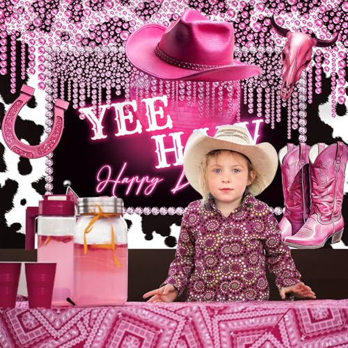 Fondo Fotográfico Western Cowgirl 7x5ft Color Rosa miniatura 7