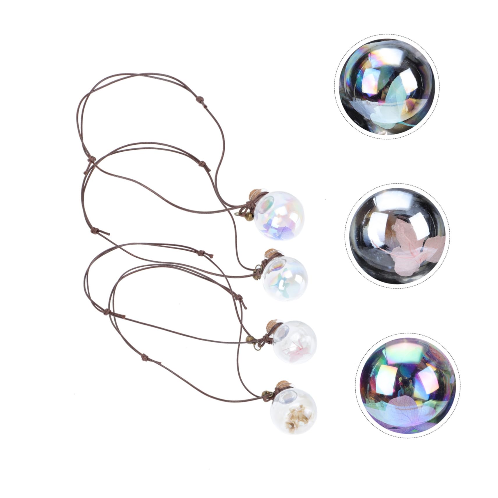 ibasenice 20stücke Teiliges Auto Duftpendant Hängende Parfümflasche Mit Trockenblumen Aromatherapie Ornament Für Auto Zuhause Büro Für Ätherische Öle Raumduft